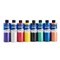 Sax Versatemp Heavy-Bodied Tempera Paint, 1 Pint Bottles, Assorted Pearlescent Colors, Set of 8